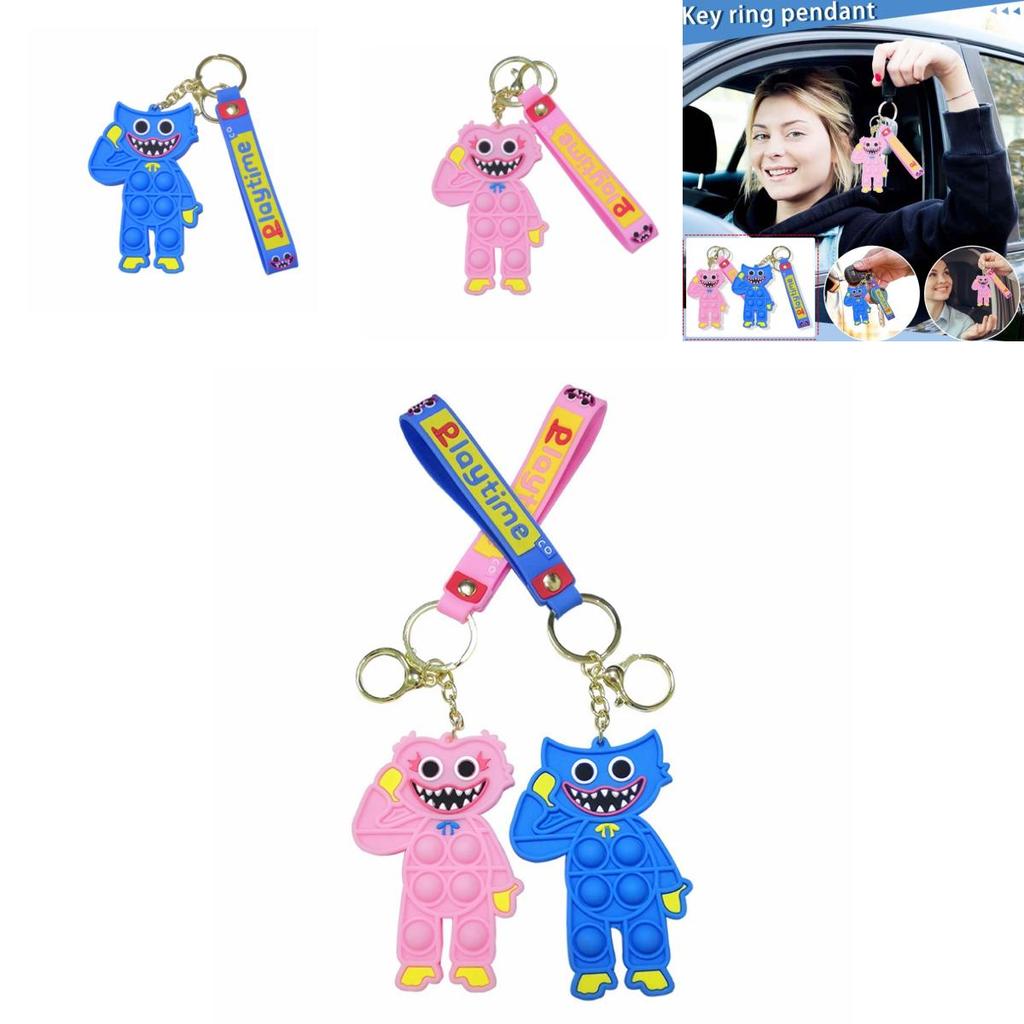 High-quality Poppy Playtime Huggy Wuggy Figures Keychain Pendant For Anime Lovers