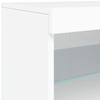 White Sideboard with LED Lights 123 X 37 X 67 Cm