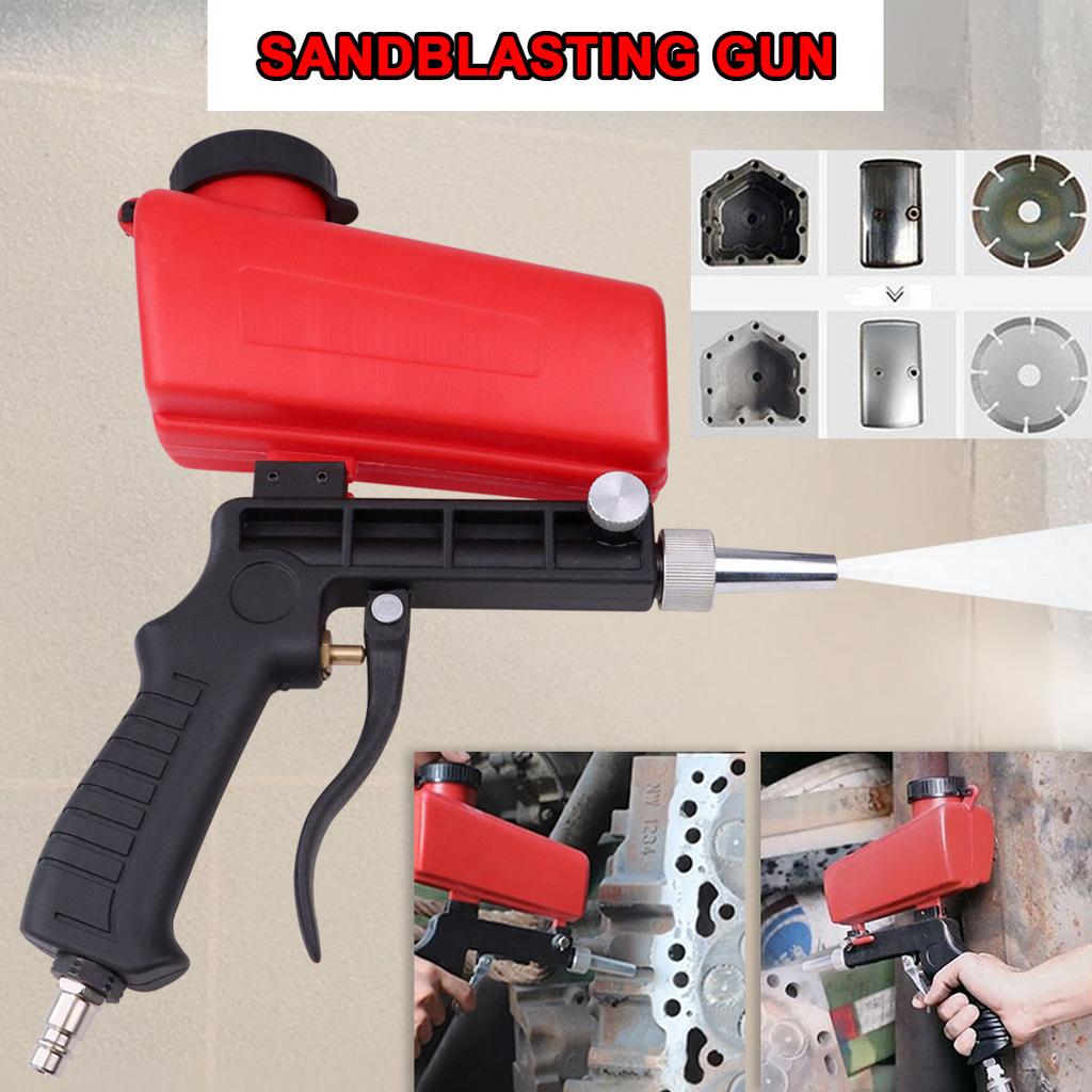 Factory Spot Portable Gravity Sandblasting Gun Air Tools Professional Adjustable Small Sandblasting Gun