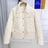 Fashionable Women's Short Cotton-Padded Jacket with Light and Thin Quilted Design for Winter