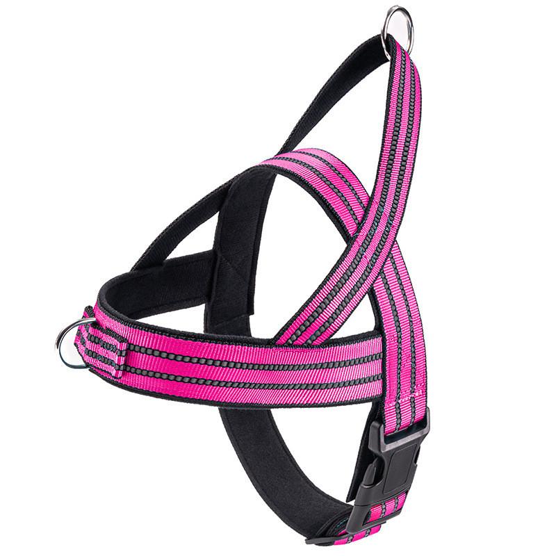 Pet Nylon Harness With Reflective Straps For Large Dogs Tactical Dog Vest And Leash