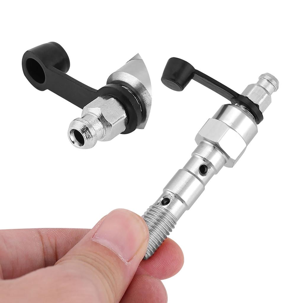 Motorcycle M10*1.25mm Brake Caliper Screw Banjo Bleed Nipple Washers Dust Blue