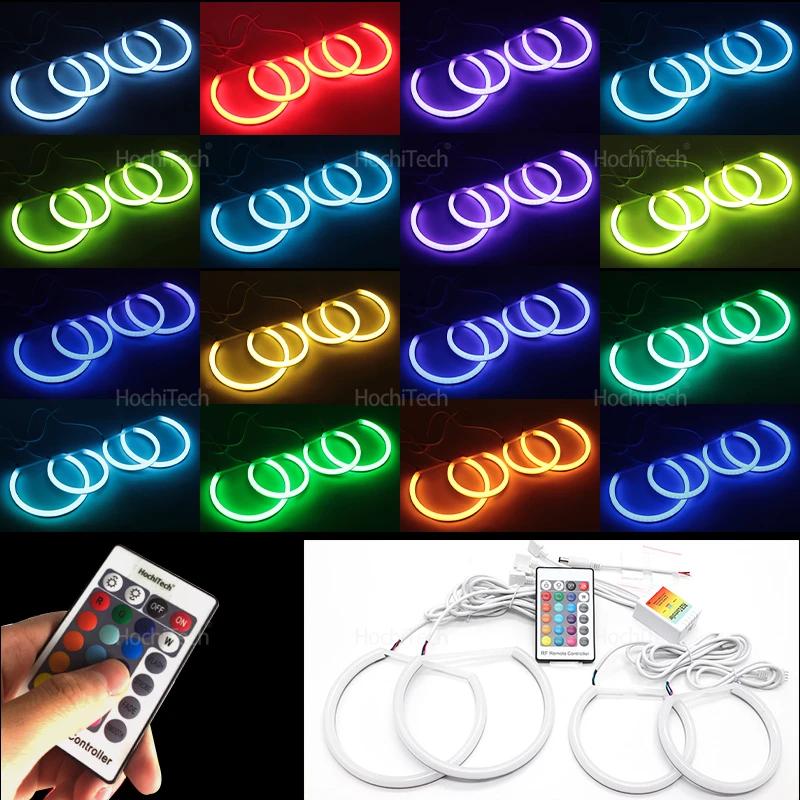 For BMW X5 E53 Facelift 2004 2005 2006 Car Accessories 16 Colors RGB Cotton Light LED Angel Eyes Kit Ring Remote Control