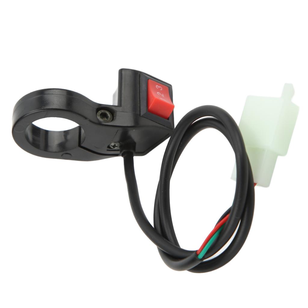 22mm 3 Speed Handlebar Control Switch for Electric Bicycle Offroad Motorcycle Modification