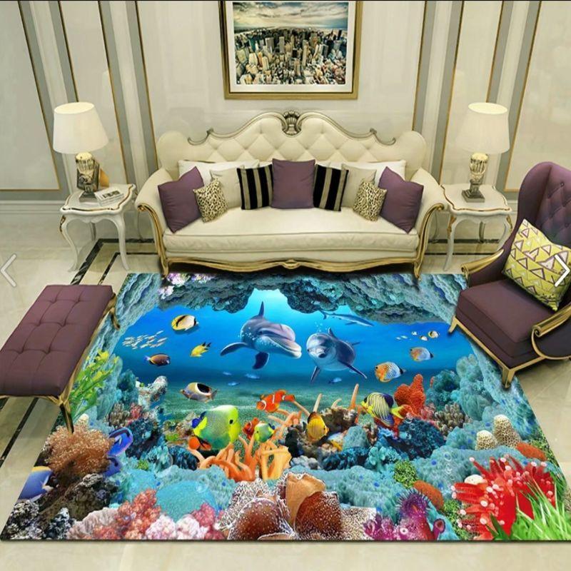3D Carpet Floor Mat Simulation Landscape Pattern Living Room Carpets 200x300 Home Decor Sofa Mat Bedroom Bedside Rugs Non Slip