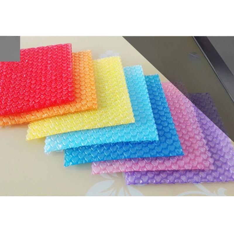 Buffer Packaging Heart Bubble Wrap Bubblewrap Bubble Paper Foam Roll for Packaging Buffer Wrap Pouch Shockproof Pressure Resistant Plastic Film Bag