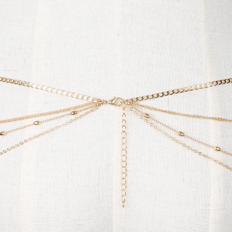 Women Belly Body Chains Bohemian Multilayers Gold Color Waist Chain Body Jewelry