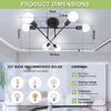 Canmeijia Modern Chandelier Nordic Decor Lamp Celing Light 6 Head Pendant Lights Hanging Light For Living Dining Room