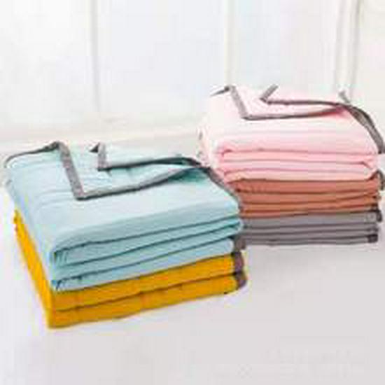 Washed Cotton Summer Quilt: Lightweight Air Conditioning Blanket for Spring, Autumn, and Summer - Single, Double, or Children's Size