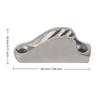Silver Rope Line Clamp 316 Stainless Steel Rope Cam Cleat Boat Clam Cleat  Sailing Equipment