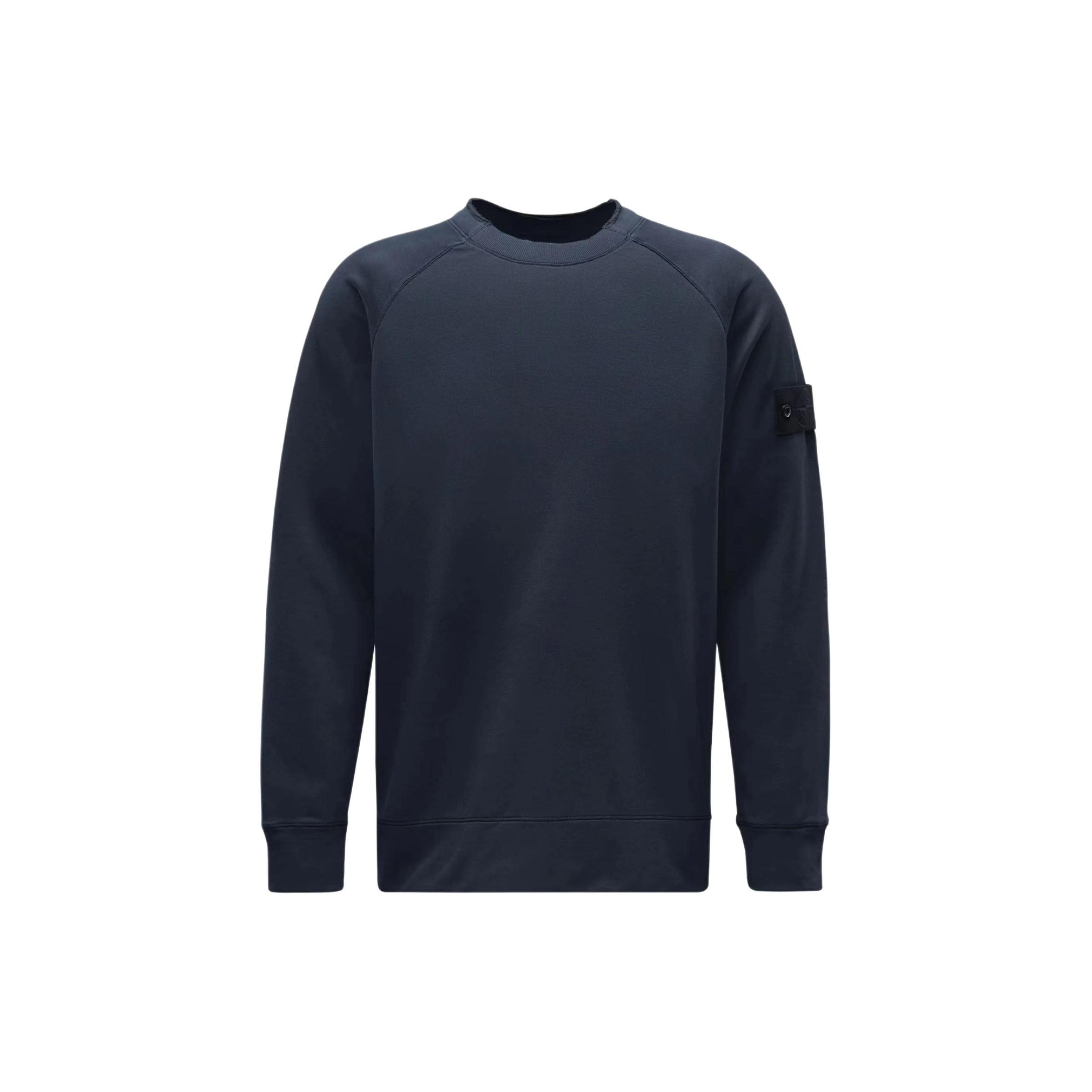 

Stone Island Solid Color Loose Fit Crew Neck Pullover Long Sleeve Sweatshirt Men sweatshirt 8015654F3-V0020 S