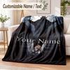 The Babadook Custom Name Flannel Throw Blanket Soft Warm for Sofa Bed Indoor Home Use