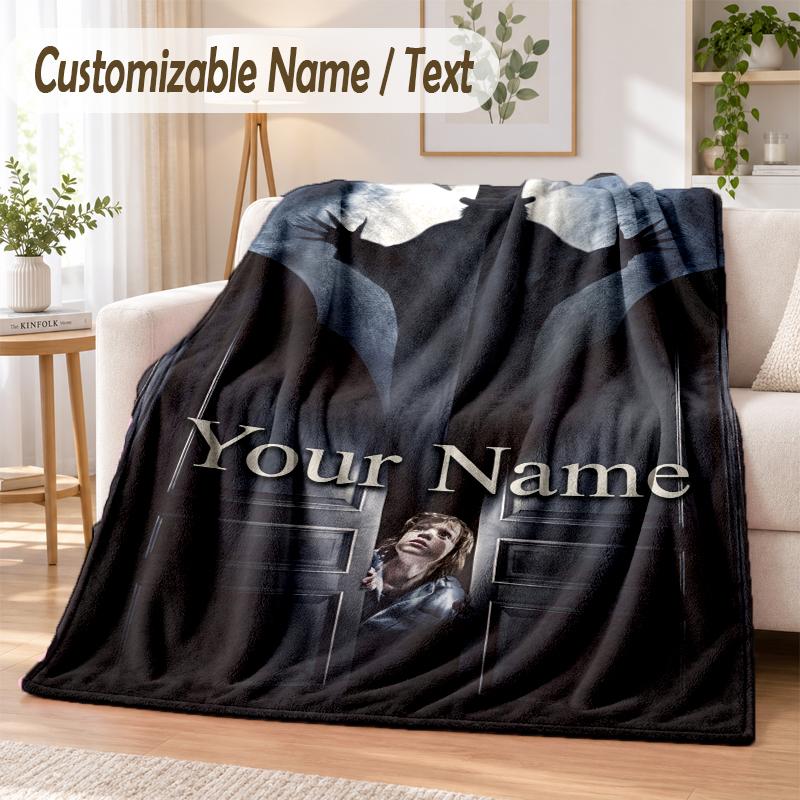 The Babadook Custom Name Flannel Throw Blanket Soft Warm for Sofa Bed Indoor Home Use