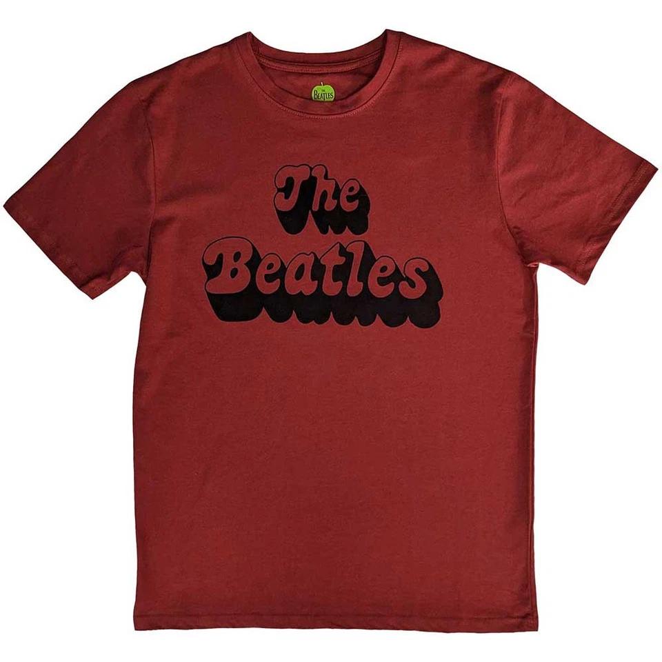 

The Beatles Text Logo Shadow Official Tee T-Shirt Mens Unisex S
