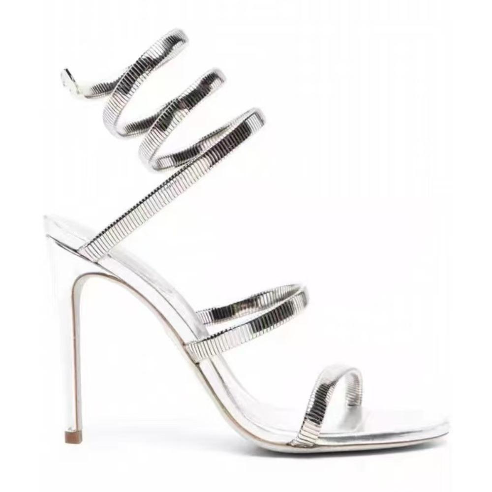 Snake Strap High Heel Sandals Women