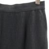 Chanel Midi Length Tight Skirt Charcoal Gray Women Used
