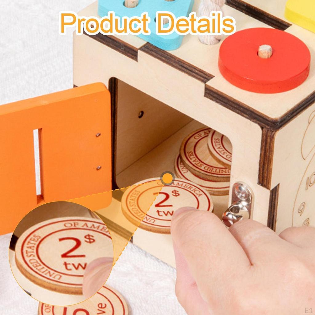 Activity Cube Motor Skills Toy Early Education Center Busy Box for Kids Boys Girls Children