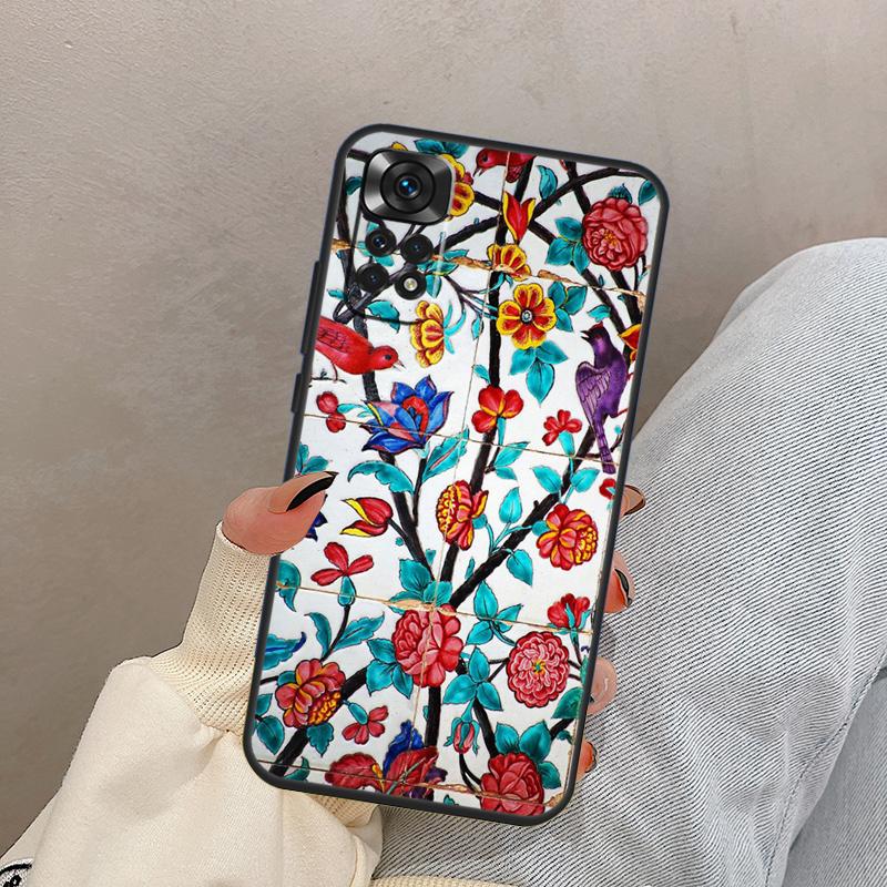 

Древние Цветочные Плитки Для Чехла-Крышки Xiaomi Redmi Note 14 13 9 10 11 12 15 Pro Plus Для Redmi 15 C 13C 12C 10C 14C Note 15 Pro Plus 5G