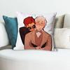 GGood OOmens TV Anime Celebrity Merchandise AllMatch Printed Pillow Case Sofa Car Office Room Decoration Protector