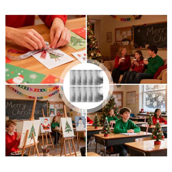 Metal Embossing Foil Sheets DIY Aluminum Craft Foil Sheets Christmas Art Embossings Tin Foil Sheets for Embossing Engraving Scrapbooking