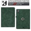 Tablet Case For iPad Air 11 (2025)/(2024)/Air (2022)/(2020) Rotating Stand Card Holder Smile Imprinted Microfiber Leather Cover