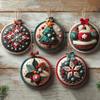 Felt Ornaments Craft Set Sewing Supplies Christmas Decorations Set Multi-Purpose Holiday Shapes Felt Patch Suit for Family Fun