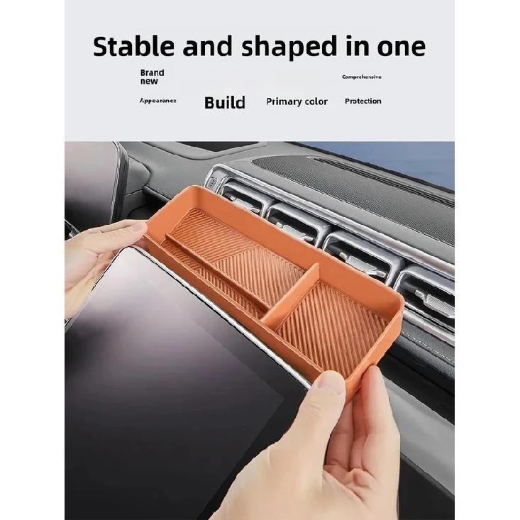 Silicone navigation storage box accessories for Mercedes W223 S series class -2025 mercedes W223 S400 S450 S550 amg