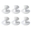 6PCS Reusable Cabinets Handles Waterproof Metal Pulls Set Quick Installation for Bathroom Furniture Shower Door Mirrors