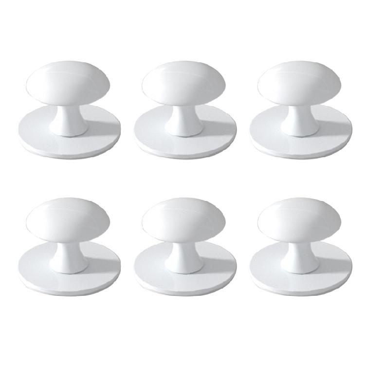 6PCS Reusable Cabinets Handles Waterproof Metal Pulls Set Quick Installation for Bathroom Furniture Shower Door Mirrors