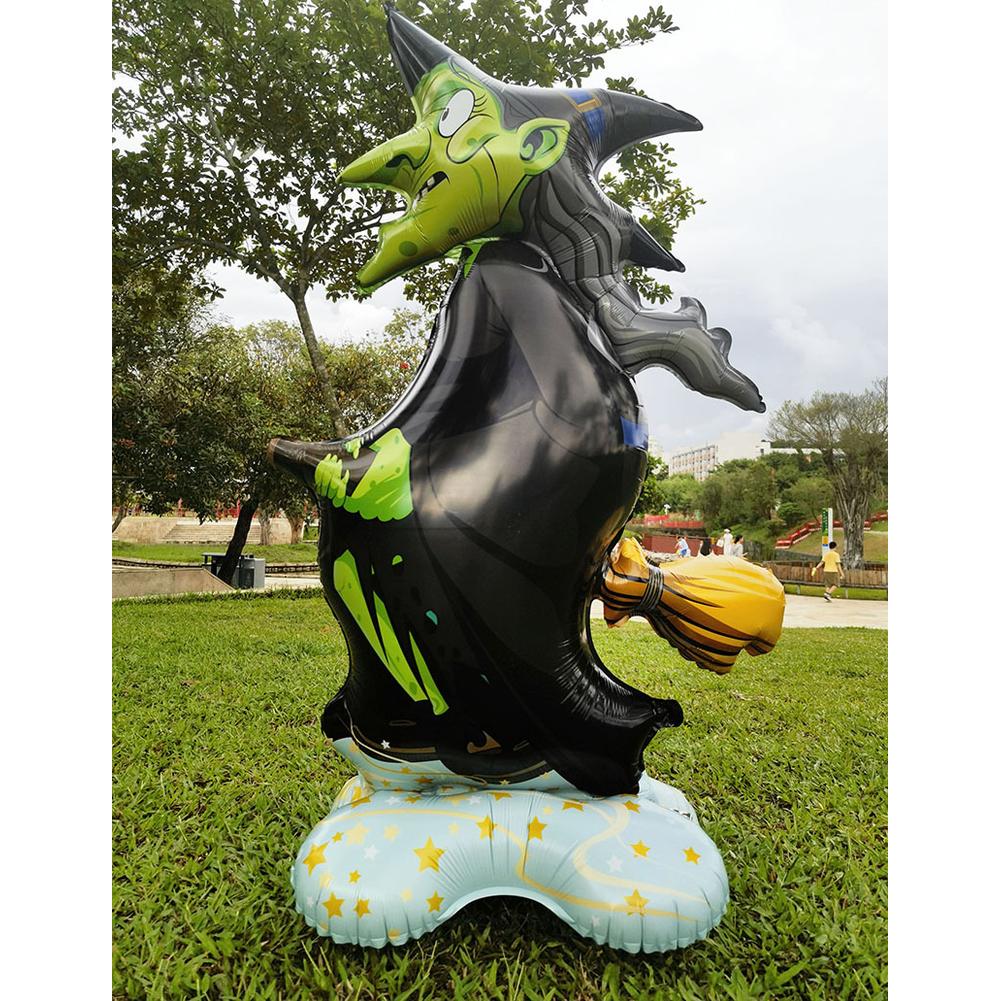 Halloween Decor Balloons Halloween Large Pumpkin Dead Tree Witch Hand Aluminum Foil Balloons Self-Standing Balloons For Party Indoor Outdoor