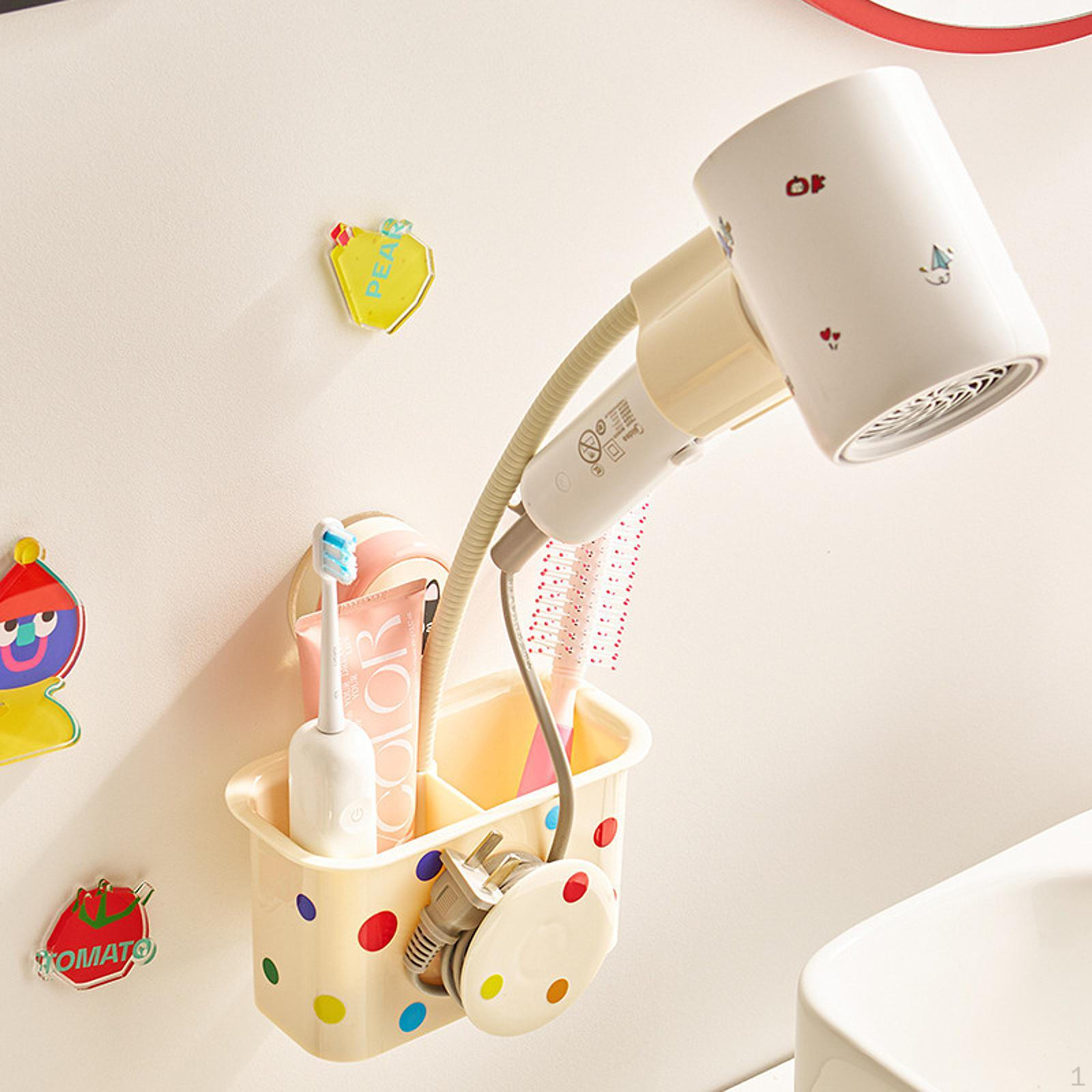 

Держатель для ванной комнаты на присоске Легкая установка Органайзер для дома розовый