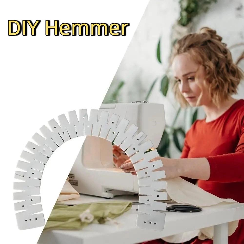 Time-Saving Bending Sewing Tool Flexible DIY Hemmer Curve Scale Hemming Tool  Craft Making