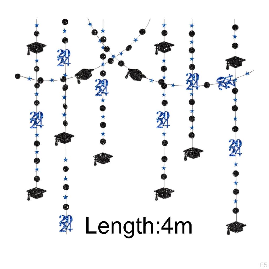 Elegant Graduation Cap Garland Set for Party Decor