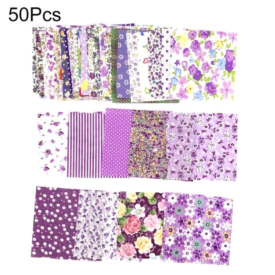 50 szt. 10x10 cm kwiatowy patchwork bawełniany materiał zwykły materiał do samodzielnego szycia pikowania