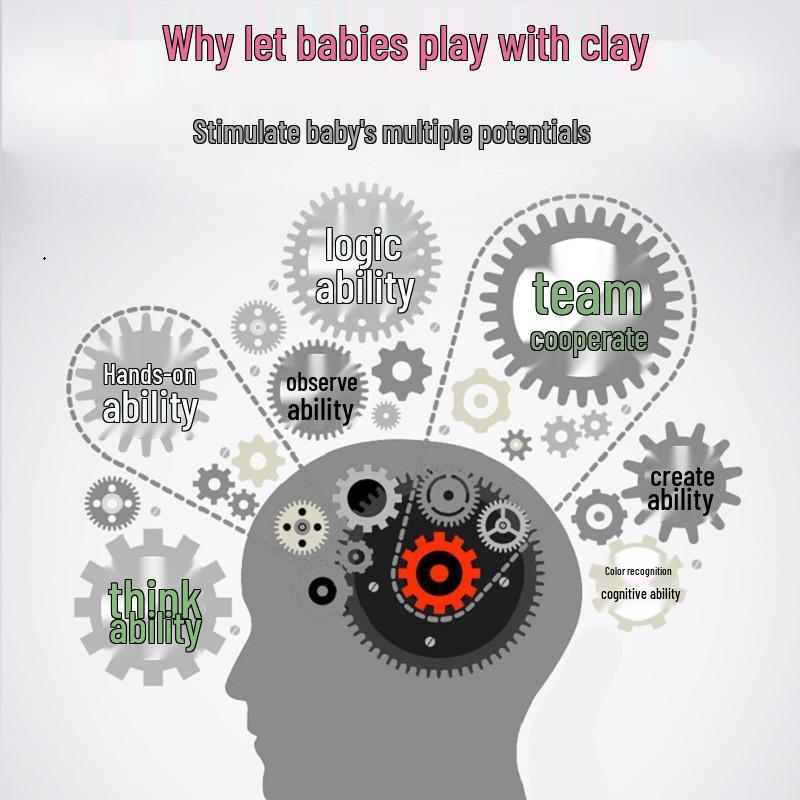 24-Color Children's Clay Set - 100g DIY Space Plasticine Paper Clay