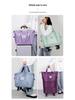 Unisex Expandable Large-Capacity Travel Duffel Bag with Wheels, Foldable Boarding Luggage for Business Trips and Shopping.