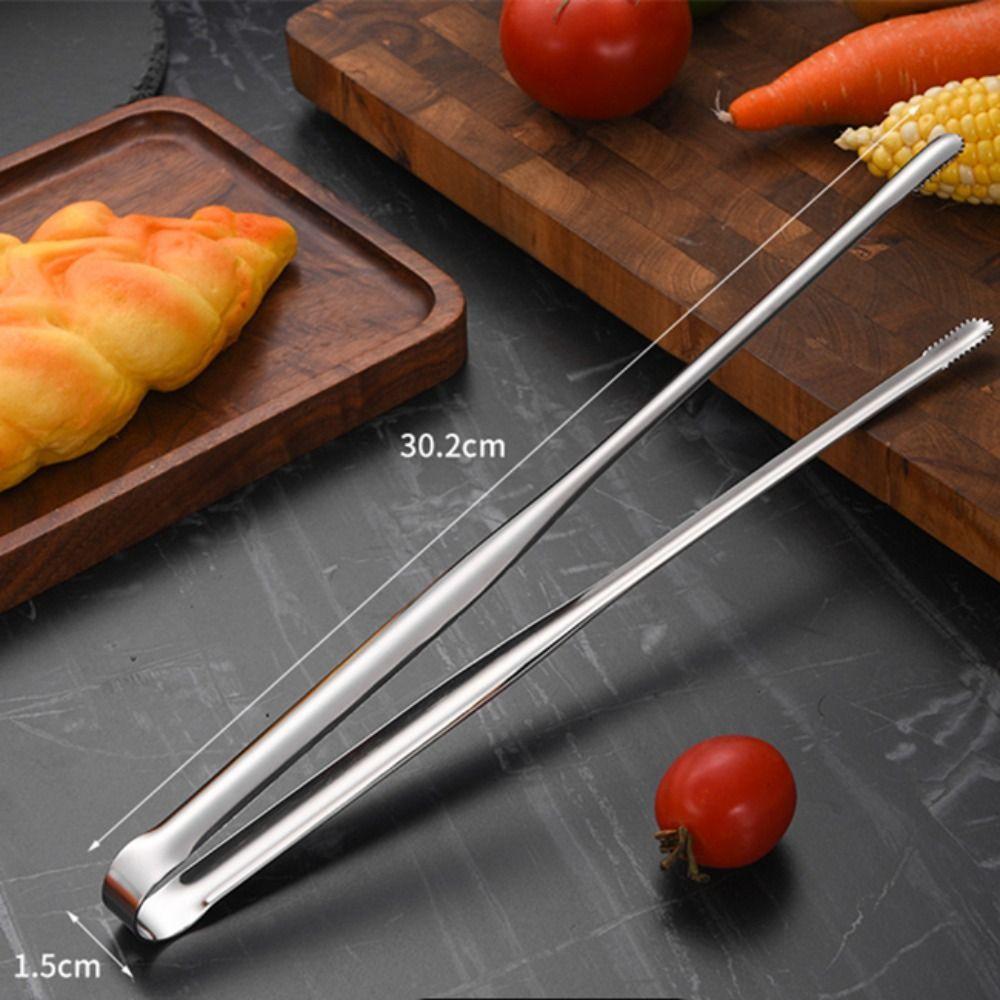 1Pcs Non-Slip Grill Tongs 7/9/12Inch BBQ Steak Clip New Food Clip  Cooking Utensils