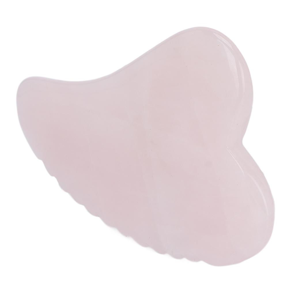 Rose Quartz Gua Sha Tool Travel Portable Soreness Pain Relief Scraping Board for Shoulder Abdomen Legs