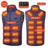 New Men'S Casual Stand Up Collar Outdoor Warm Electric Vest Winter Usb Port Intelligent Heating Sleeveless Coat(No Power Bank)