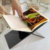 Acryl Buchständer X-förmige Buchstütze Abnehmbarer Schreibtisch-Buchständer für Rezepte Noten Lehrbücher Kochbücher Zeitschriften