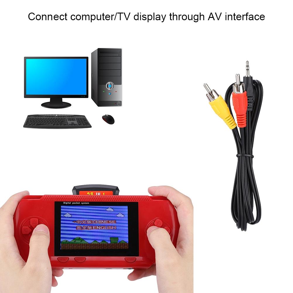 Portable Pocket Gamepad Classic Handheld Game Player Console with Game Card for PVP(Red)