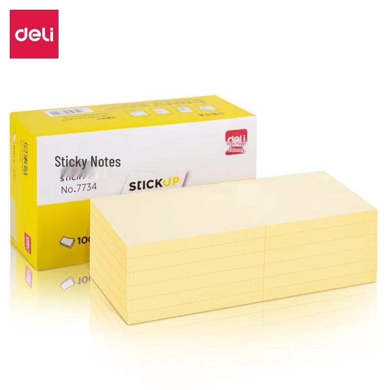 Deli 7734 Sticky Notes, 76x101mm