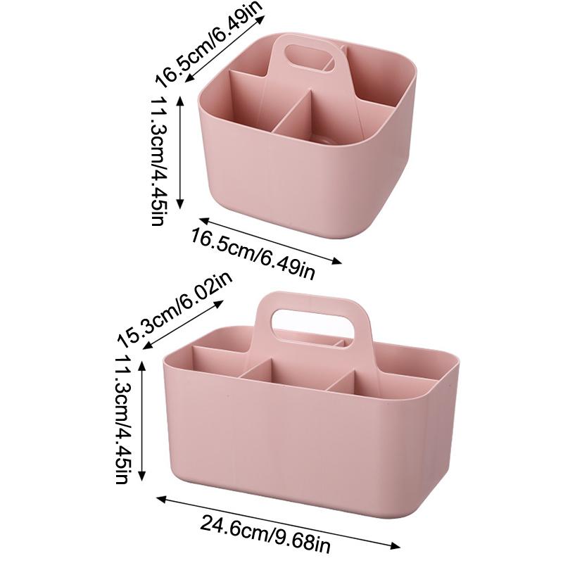 Multipurpose Organizer Stackable Plastic Caddy With Handle, Desk, Makeup, Dorm Caddy, Classroom Art Organizers And Storage Tote