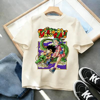 Plus Size Dragon Ball Anime Print Men WomenT Shirt Casual Parentchild Top Fashion Y2K Street Wear Harajuku Style Summer