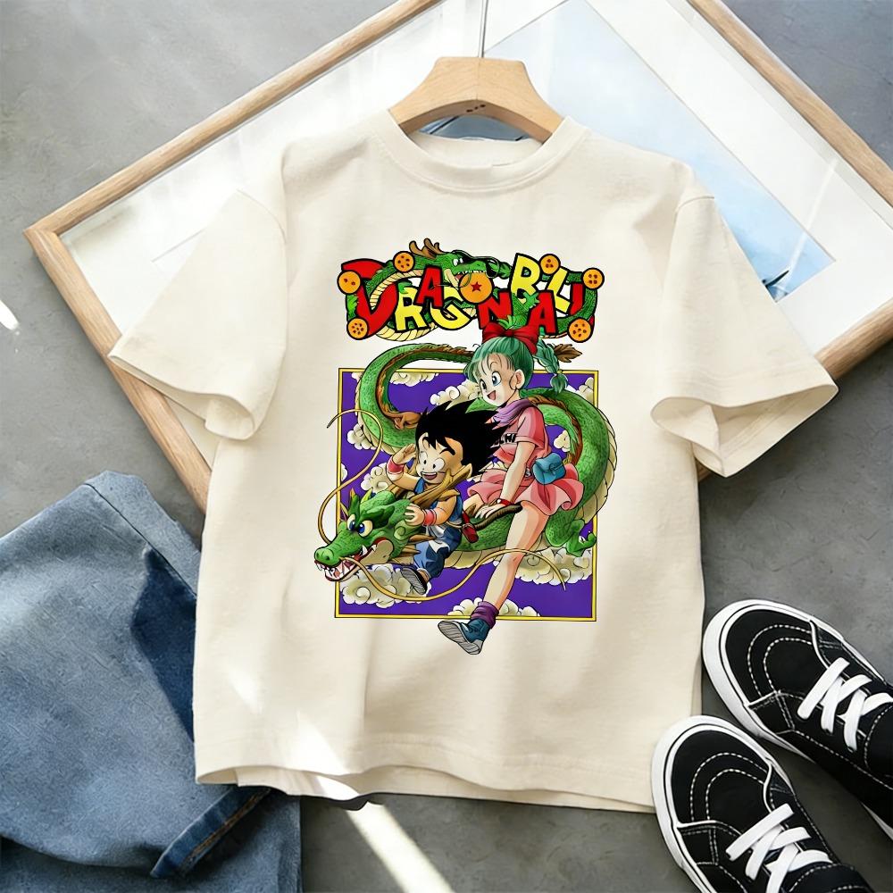 

Plus Size Dragon Ball Anime Print Men WomenT Shirt Casual Parentchild Top Fashion Y2K Street Wear Harajuku Style Summer S