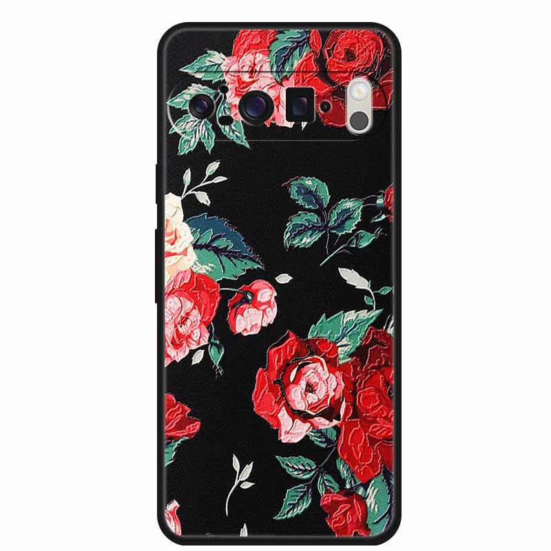 3D Emboss Cover For Google Pixel 9 Pro XL / Pixel 9 Pro / Pixel 9 Case Flower Relief Soft Silicone Cover For for Google Pixel 9