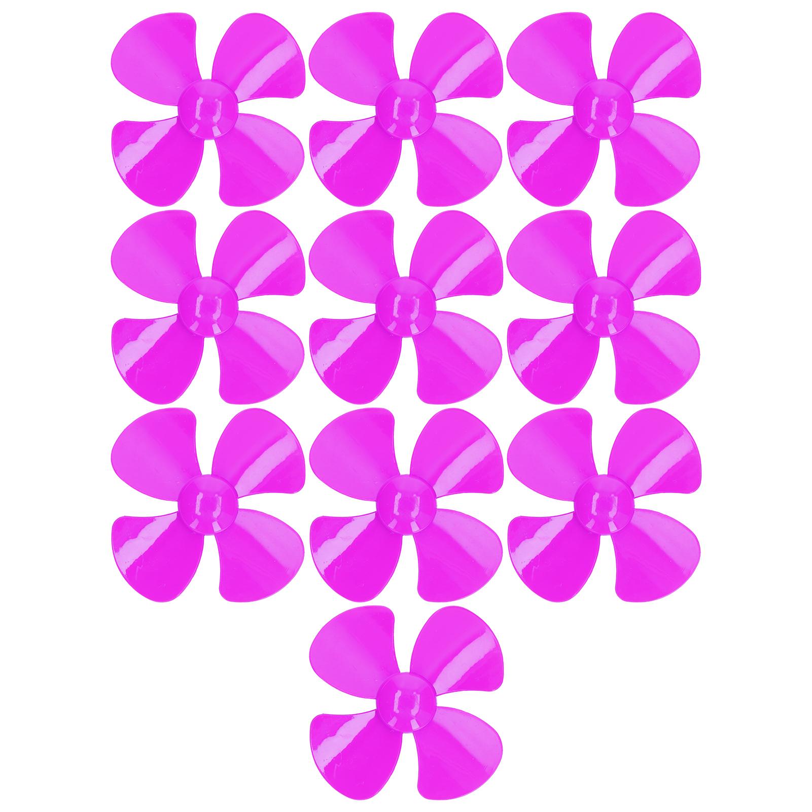 

10Pcs Propeller 4 Blades Strong Wind Durable Materials Light Weight 40mm DIY Toy Car PropellerRose жовтий