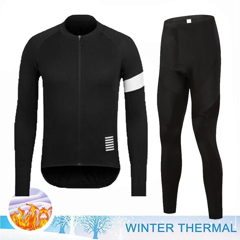 2026 Winter Velvet Warm Thermal Fleece Cycling Jersey Set Men MTB Bicycle Clothes Wear Ropa Ciclismo Racing Team Bike Outoddr Warm Clothing