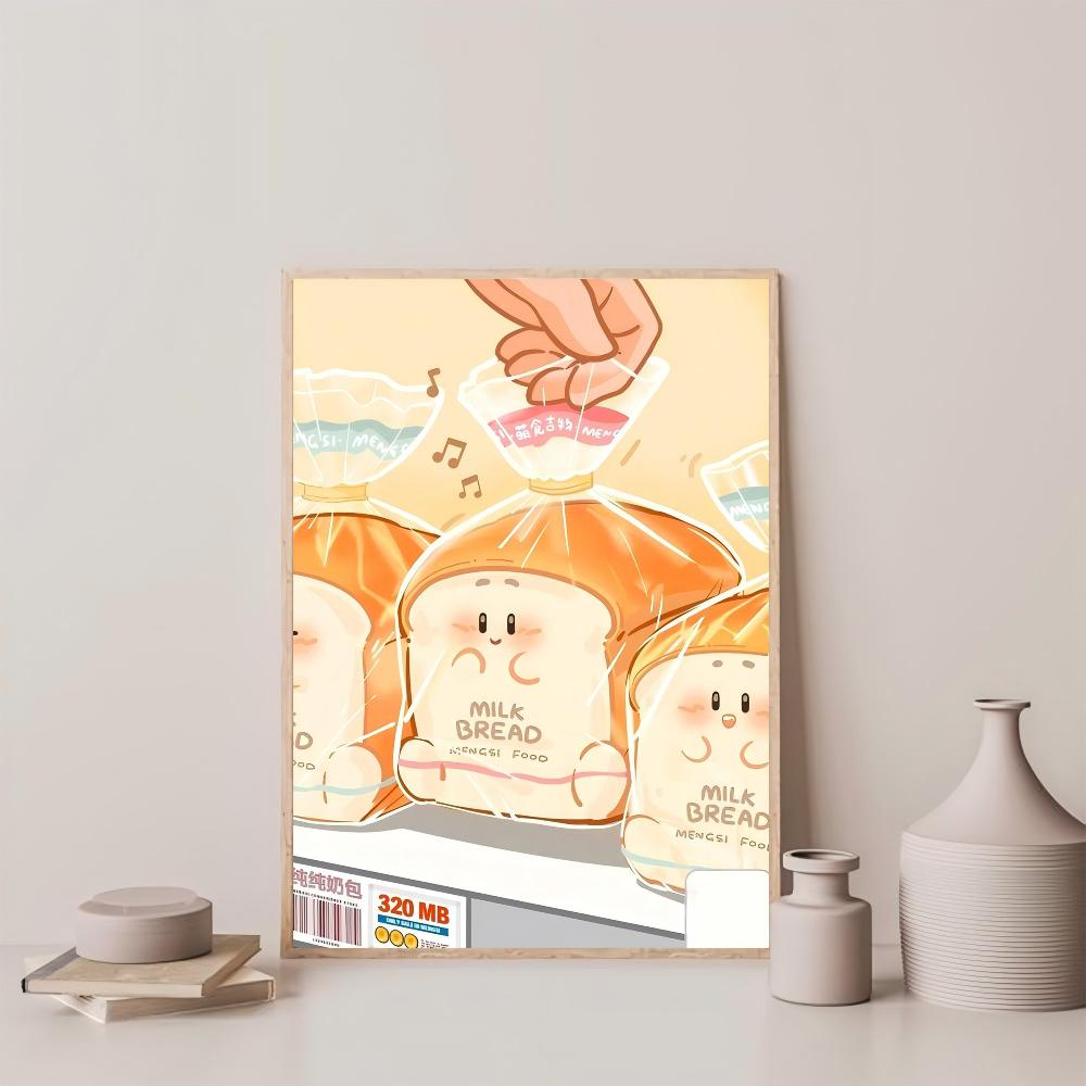 1pc Cute Food Convenience Store Illustration Poster HD Posters Home Room Bar Cafe Decor Art Wall Painting Picture