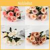 Romantisk rosblombukett Falsk sidenblommig dekor för bröllop och hem